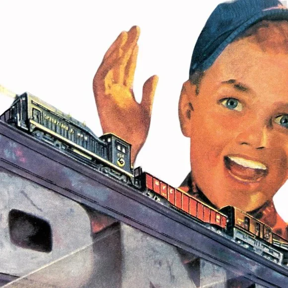 Hallmark Replica Lionel Tin Sign 1952 Catalog Cover Graphic 1998 Train Loco - Picture 10 of 16